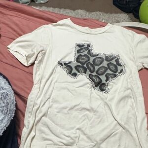 Texas Leopard Print Graphic T-Shirt